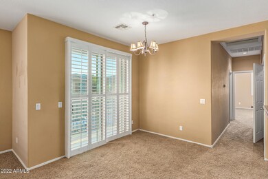 dining area / patio door