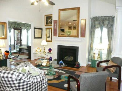 Living Room - Living Room with Cathedral Ceiling a