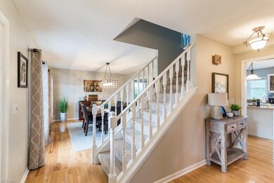 The foyer greets you with hardwood floors
