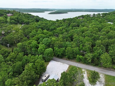 Bird's eye view of a nearby body of water and a fo