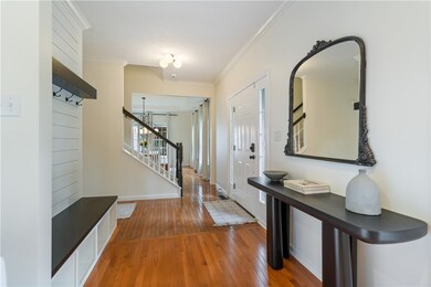 Hardwood floors on the first floor