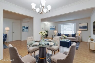 Dining space and Living Room VIRTUALLY STAGED