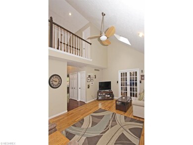 Convenient first floor office, half bath and steps