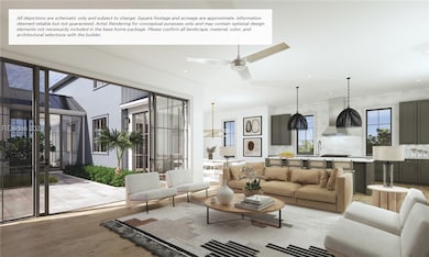 Living room featuring sink, ceiling fan, and light