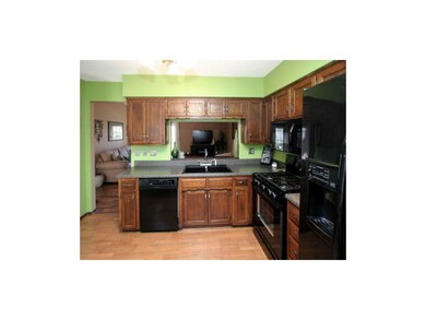 New Gas Range.  Notice the kitchen pass thru windo