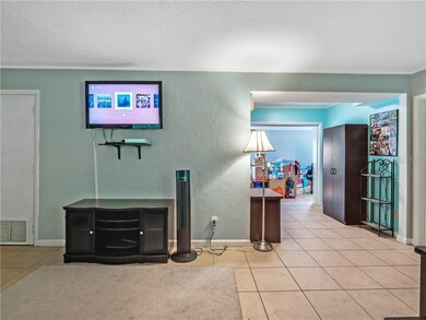 Entry into home with open floor plan