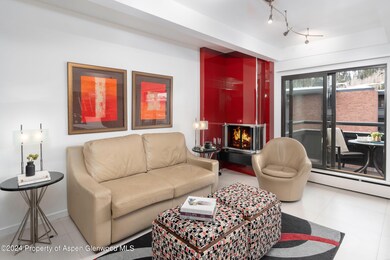 Living area with wood burning stove