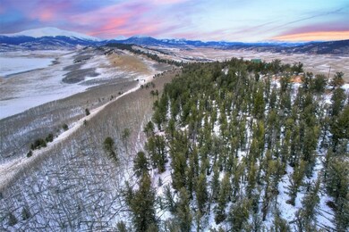 Aerial photo of the lot, the aspen grove is the lo