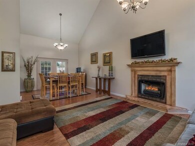 Open floor plan connecting living and dining areas
