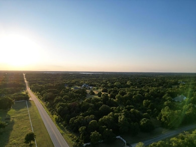 View of aerial view at dusk