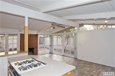 View of living room from the kitchen, looking sout
