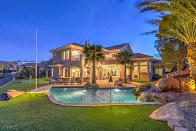 Outdoor pool with fence, a yard, and a patio area