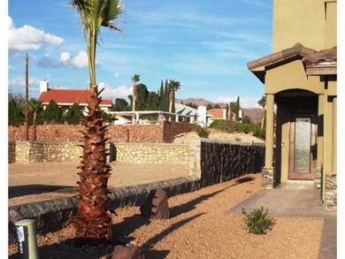 Exterior Front. Beautiful palm tree with