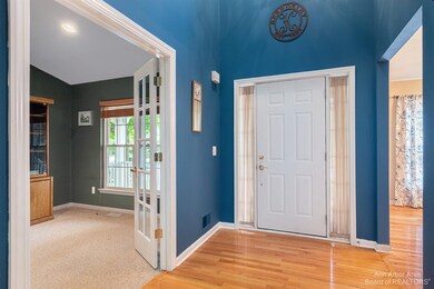 Spacious grand entry with high ceilings