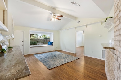 Gather with loved ones in the den and enjoy beauti