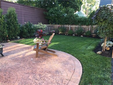 Beautifully landscaped back fenced in backyard is 