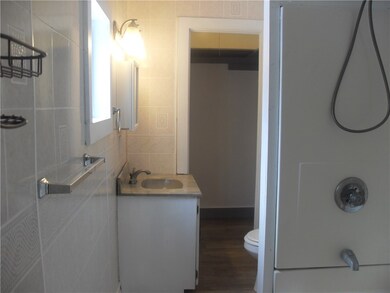 Bath room with large walk-in closet.