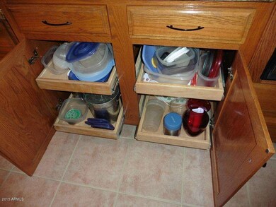 Pull-out shelves in cabinets