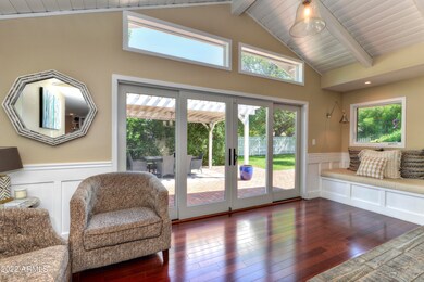 Window Seat Overlooking Lush Yard!