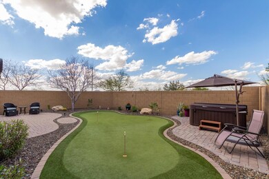 Putting Green and Hot Tub