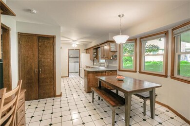 Kitchen on the back of the house with lots of natu