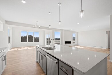 Enjoy open-concept living with clear sightlines from the kitchen to the family room!