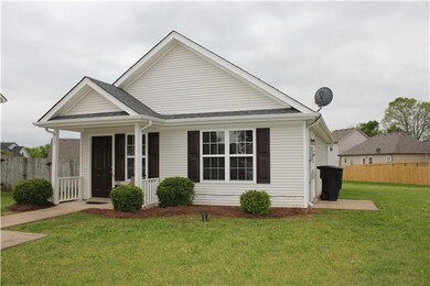 Home nestled at the end of a cul-de-sac...