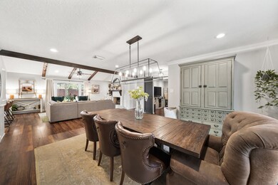 Ideal for casual to formal entertaining, the formal dining room opens the family room.