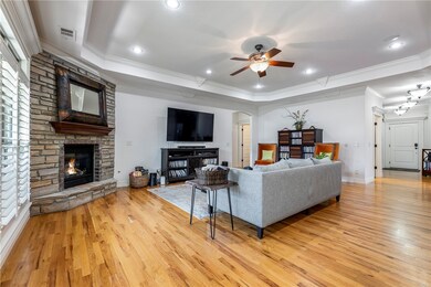 Stone Gas Log Fireplace