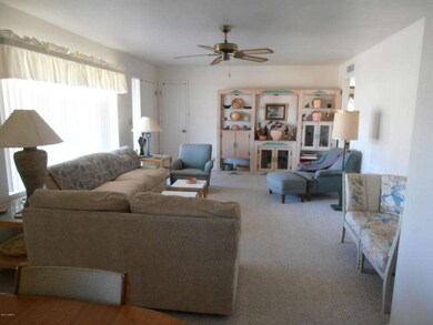 living room from dining area