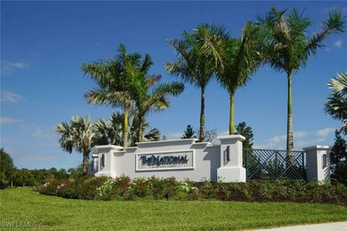 Community sign with a lawn