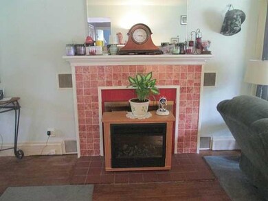 Living Room Wood Fireplace