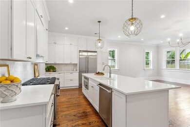 Open kitchen and living space