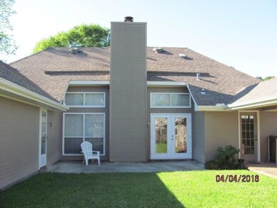 Modern architectural design in rear