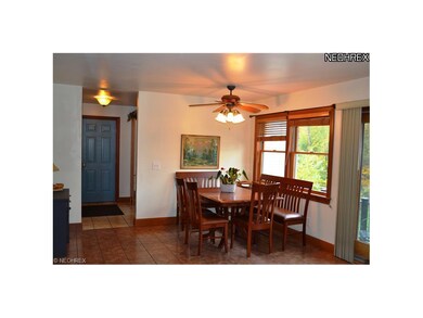 Dinette leads to backyard deck