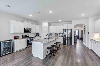 View from the living area to the front door.