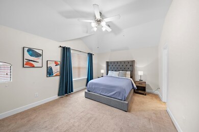 Carpeted floors provide a warm and inviting atmosp