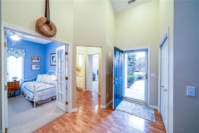Entry way with vaulted ceilings