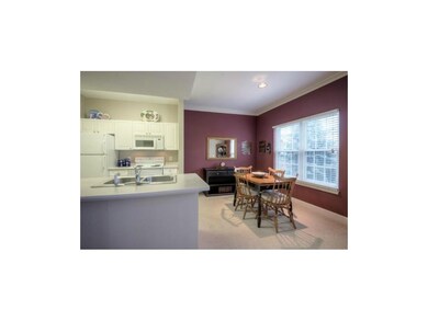 Convenient dining open to kitchen