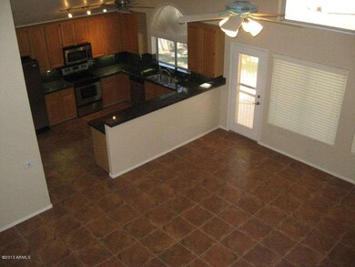 Open kitchen-family room floor plan