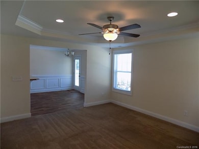 Living Room - Trey Ceiling - Ceiling Fan.