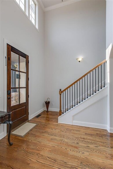View from the dining room showing the staircase wi