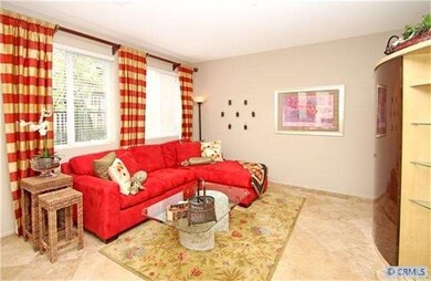 The very well laid-out and spacious living room.