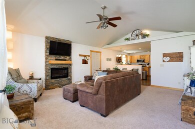 Beautiful new fireplace in living room.
