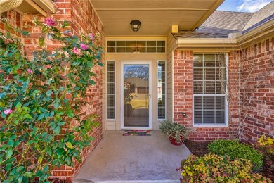 Lovely entry with beautiful landscaping