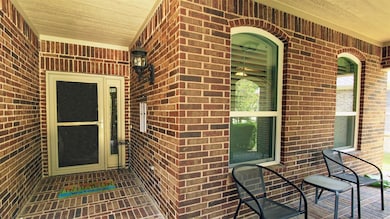 View of covered front entrance, with plenty of roo