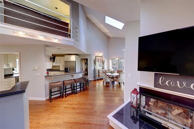 First Floor Design with Gas Fireplace