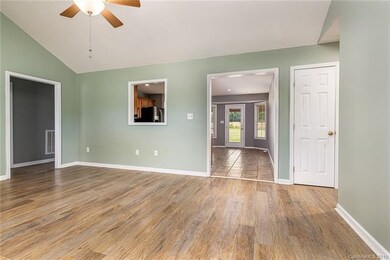 living room looking into kitchen area