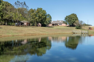 view from pond to the home