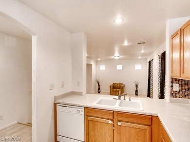 Kitchen looking into Living area